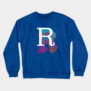 Letter R Crewneck Sweatshirt